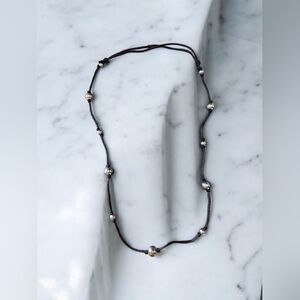 Elegant Silver Bead Necklace